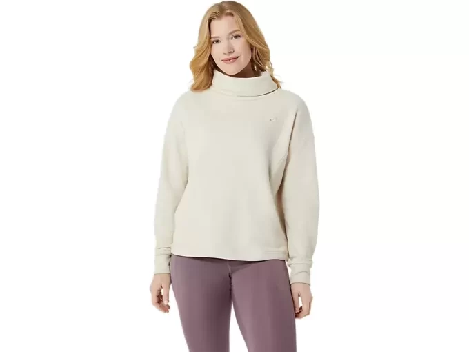 OBERTEIL AUS FRENCH TERRY MIT HOHEM KRAGEN OBERTEIL AUS FRENCH TERRY MIT HOHEM KRAGEN