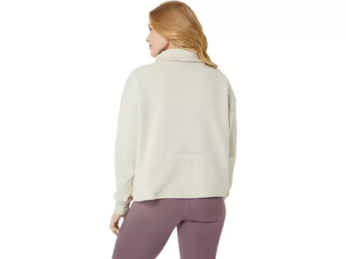 OBERTEIL AUS FRENCH TERRY MIT HOHEM KRAGEN OBERTEIL AUS FRENCH TERRY MIT HOHEM KRAGEN