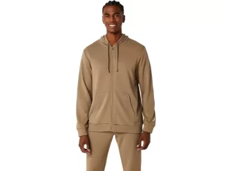 SWEAT-KAPUZENPULLOVER MIT DURCHGEHENDEM REISSVERSCHLUSS