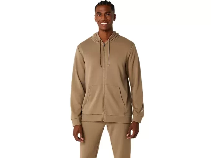 SWEAT-KAPUZENPULLOVER MIT DURCHGEHENDEM REISSVERSCHLUSS SWEAT-KAPUZENPULLOVER MIT DURCHGEHENDEM REISSVERSCHLUSS