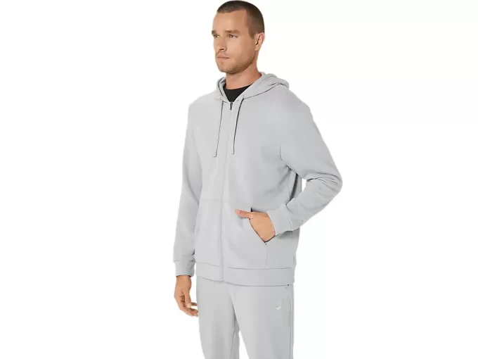 SWEAT-KAPUZENPULLOVER MIT DURCHGEHENDEM REISSVERSCHLUSS SWEAT-KAPUZENPULLOVER MIT DURCHGEHENDEM REISSVERSCHLUSS