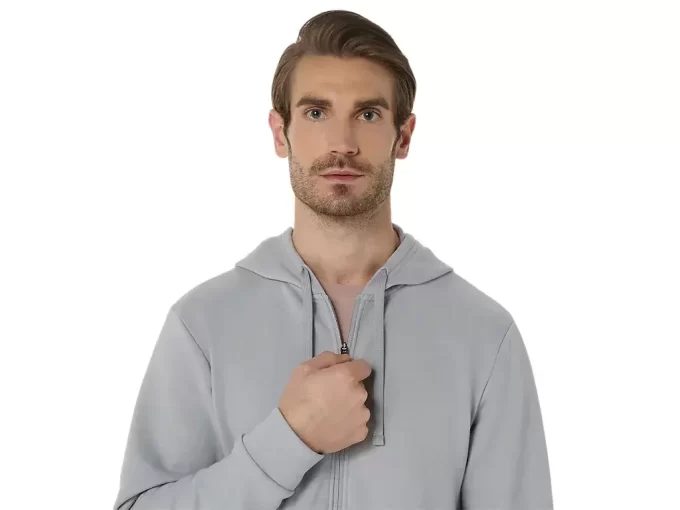 SWEAT-KAPUZENPULLOVER MIT DURCHGEHENDEM REISSVERSCHLUSS SWEAT-KAPUZENPULLOVER MIT DURCHGEHENDEM REISSVERSCHLUSS