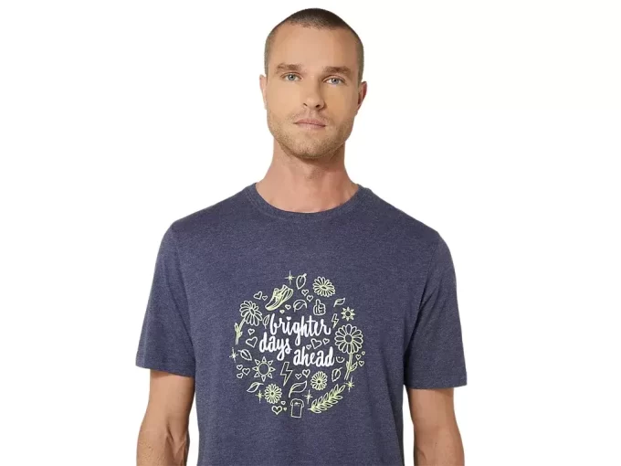 UNISEX ASICS BRIGHTER DAYS AHEAD KURZARM-T-SHIRT UNISEX ASICS BRIGHTER DAYS AHEAD KURZARM-T-SHIRT