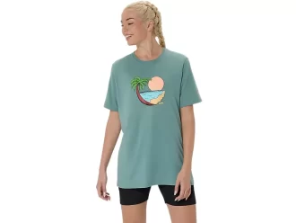 UNISEX ASICS PALM IN THE SUN KURZARM-T-SHIRT