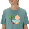 UNISEX ASICS PALM IN THE SUN KURZARM-T-SHIRT UNISEX ASICS PALM IN THE SUN KURZARM-T-SHIRT