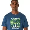 UNISEX ASICS RUN OUTSIDE CLUB KURZARM-T-SHIRT UNISEX ASICS RUN OUTSIDE CLUB KURZARM-T-SHIRT