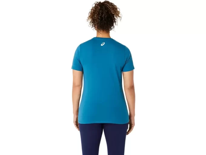 V-Ausschnitt mit Sonnenblumen-Slogan für Damen