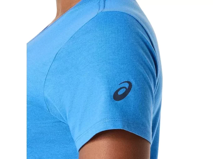 V-Ausschnitt mit Sonnenblumen-Slogan für Damen