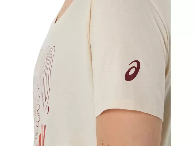 V-Ausschnitt mit Sonnenblumen-Slogan für Damen